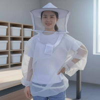Ventilated Beekeeping Suit Lightweight Beekeeper Suit Elastic Cuffs for Apiary