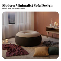 Inflatable Chaise Lounge Foldable Sbend Recliner Quick Inflation for Bedroom