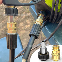 High-Pressure Water Gun 1/4 Inch Quick-Connect Adapter M22-14 to 3/8 Male and Female Connector 5000psi