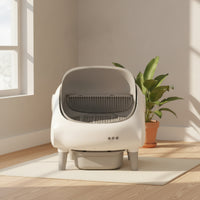 Electric Automatic Cat Litter Box Hooded Self-Cleaning Cat Litter Box Open-Front Pet Supply Handseffortless for Cats, Apartments, Home