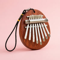 Mini Thumb Piano Wooden 8 Key Thumb Piano Portable Instrument for Kids, Music Lovers, Travel