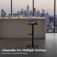 Upholstered rotating Stool Luxury Design Counter Chair Sturdy Frame for Homeowners