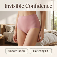 Women's High Waist Underwear with Shaping Control, 60-Count Combed Material Knickers Multipack for Ladies, Postpartum C Section Triangle Briefs