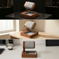 Watch Display Stand with Space-Saving Tray Watch Display Rack Low-Profile for Collectors, Retailers, Dresser, Nightstand, Showcase