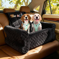Dog Car Booster Canine Travel Bed Shaped Puppy Vehicle Pet Bed Padded Lookout Booster for Young Dogs