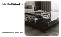 Marble Pattern Top Square Coffee Table Modern Design Square Block Coffee Table Minimalist aesthetic Living Room Furniture Sturdy Construction for Homeowners, Interior Designers, Families, Lounge Area, Home, study alcove