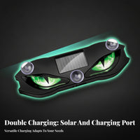 Window Warning Light LED Solar-Powered Vehicle Light for Glass Surfaces