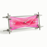 Decorative Clock with Metal Stand Simple for Shelf