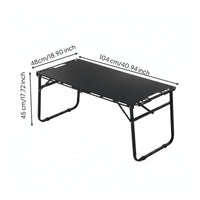 Easy Setup Modular Table Heavy Duty Folding Camp Table Stable X-Shaped Frame Non-Slip Feet for Campers, Picnickers, Camping, Picnic, Backyard