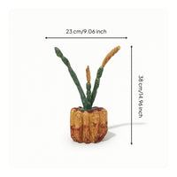 Pumpkin Figurine Distressed Ornament Sculptural for Living Room