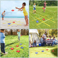 Portable Foldable Giant Tic-Tac-Toe Game for Family Camping