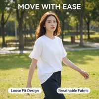 Womens Tops Oversized T Shirts for UK with 95% Material, Ladies with Loose Fit for Summer Wear, Breathable Base Layer Tees