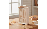 1:12 Dollhouse Wardrobe Handcrafted Unfinished Mini Wardrobe Wooden Home Decor for Model Scene
