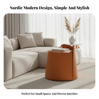 Round Pouf with Handle Light Luxury aesthetic Round Pouf Nordic Design for Cloakroom