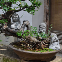 晓院花园佛像庭院摆件新中式禅意盆景观人物户外花园茶馆装饰品
