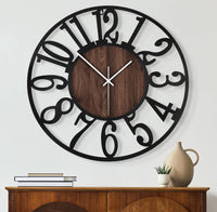 European Style Minimalist Wall Clock, Silent, Iron Art, Decorative