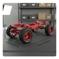 1/12 Scale Crawler Frame Elevated Axles Metal RC Car Chassis Construction RC Car Chassis Frame for Rough Terrain