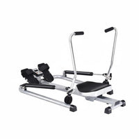 Foldable Hydraulic Rowing Machine Foot Straps Hydraulic Rower Full-Body Workout
