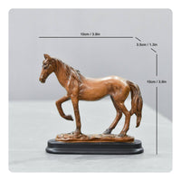 Golden Horse Figurine Luxury Design Two-Tone Equestrian Statue Elegant Accent