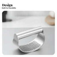 Heavy Duty Perforated One-Piece Garlic Press Stainless Steel Garlic Press