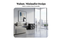 2-Drawer Rippled Front Chest Minimalist Aesthetic Nightstand Centuryperiod Modern Design for Renters, Students, Guest Room