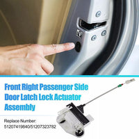 Pair of Front Door Lock Actuators for BMW X5 51207419839 51207419840