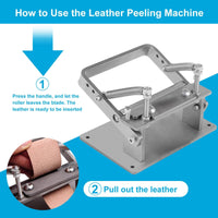Manual Leather Skiver Adjustable Thickness Leatherworking Equipment Easy To Use