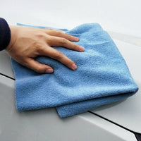 Absorbent Microfiber Microfibre Cloth and Car Drying Towel, 40x40 cm Microfibre Cloth with Heat-Cut Edges, Dry Use Polishing and Buffing Cloth