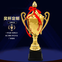 Metal Trophy for Students, Dance, Basketball, Football, Customizable with Gold Foil Lettering