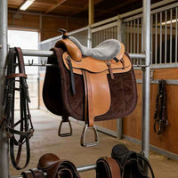 Equestrian Fleece Saddle Pad with Shock Absorption