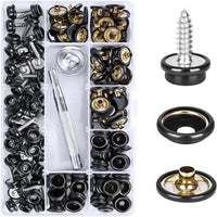 50 Pieces Screw Type Snap Fastener Sleek Design Screw Back Snap Fastener
