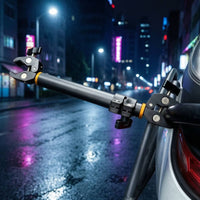 Adjustable Motorcycle Handlebar Clamp Mount Bar Heavy-Duty Motorcycle Phone Mount Rod Quick-Release Handlebar Multi Clamp Bar Short Version for Bicycles