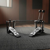 Double Bass Drum Pedal Adjustable Double Kick Drum Pedal Universal Fit Musical Instrument Accessory for Drummers