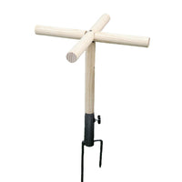 Cross-border Stock Outdoor Poultry Perch Cross Perch Space-saving Solid Wood Chicken Double Perch