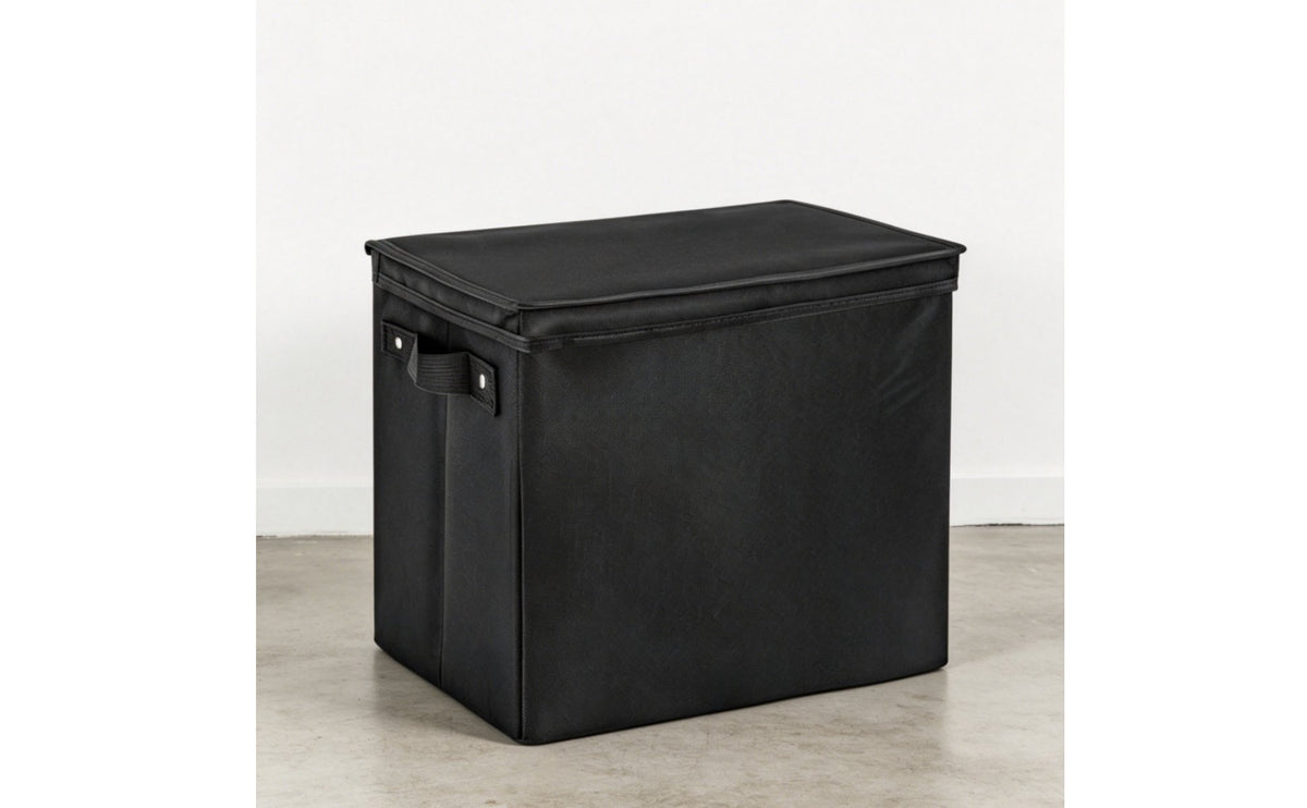 Comic Book Storage Box Foldable Lockable Divider Box Heavy-Duty Comic Storage Bin for Auto, Travel