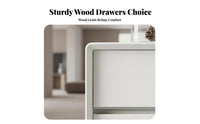 Single-Drawer End Table with Open Shelf Modernist aesthetic Nightstand for Home Office