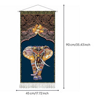 Thai Elephant Wall Hanging Lightweight Elephant Tapestry Long-Lasting