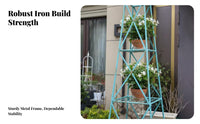 airmillShaped Plant Rack Decorative Multi-Tier Pot Rack Large Capacity Weather-Resistant for Homeowners, Indoor