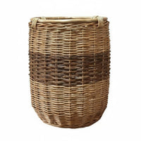 Woven Planter Basket Decorative Rattan Flower Pot Breathable Home Decor