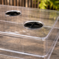 Flower Pot Saucer with Casters, Deep Type, Plastic, For Indoor Movement and Rearrangement