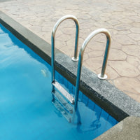 In-Ground Pool Ladder 304 Stainless Steel Pool Ladder with Handrails Anti-Slip for Residential Pools
