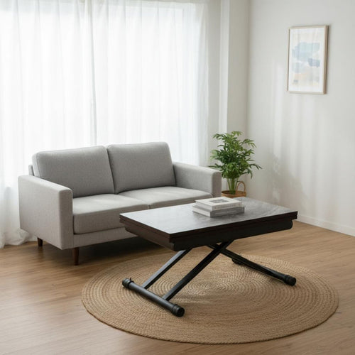 transformable Coffee-to-Dining Table Multi-Functional Household Furniture Space-Saving for People with Small Living areas, Apartment Dwellers, Home