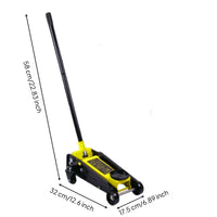 3 Ton Floor Lift Manual Pump Vehicle Tool Compact for Workshop
