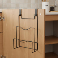 Pot Lid Rack over the Door Lid Holder Rack Iron Frame