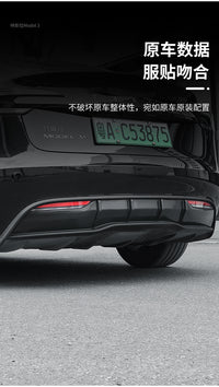 Rear Lip Small Diffuser Wing Spoiler Tail Protection Modification Accessory for Tesla Refreshed Model 3