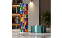 Colorful Balance Structure with Die Interactive Penguin Balance Structure Educational Penguin Stacking Game Portable for Children, Family, Party