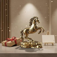 Success Horse Ornament Auspicious Gift Bronze Horse Sculpture for Entryway