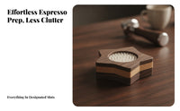 Ergonomic Espresso Station with Brush