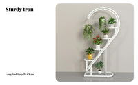 Multi-Tier Plant Stand Tiered Design 6-Tier Corner Pot Holder Weather-Resistant