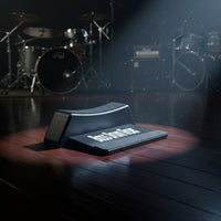 Wedge-Shaped Drum Riser with Hook-and-Loop Textured Bass Drum Riser Low-Height Hardware Protective for Drummers